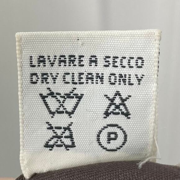 Vintage PRADA MILANO Skirt 46~M ITALY Brown Speckles Wool Slit Knee/Mini Zip VTG - Picture 8 of 8